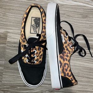 Cheetah print custom Vans